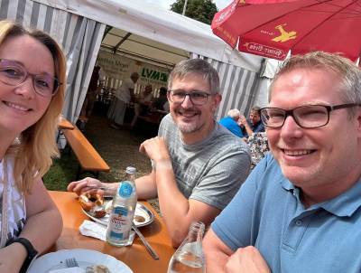 Neudorfer Kirwa 2025 mit Joachim Schindler und Sandra