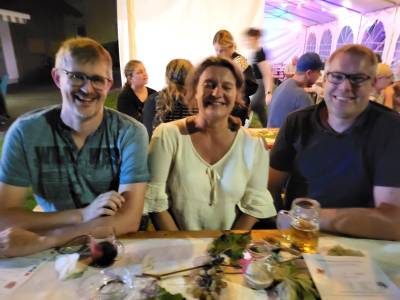 Weinfest der FF Neudorf mit Andrea Prosch und Joachim Schindler
