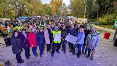 CSU-Brgerpreisbergabe 2025 an Bengkids Verein e.V. Pegnitz mit Franc Dierl, Lars Peetz und Oliver Weber