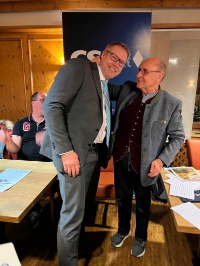 CSU Mitgliederehrung 2023
Stefan Krieg, Manfred Thmmler