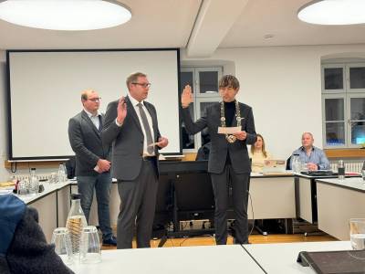 Vereidigung zum Stadtrat November 2023
Stefan Krieg, Wolfgang Nierhoff
