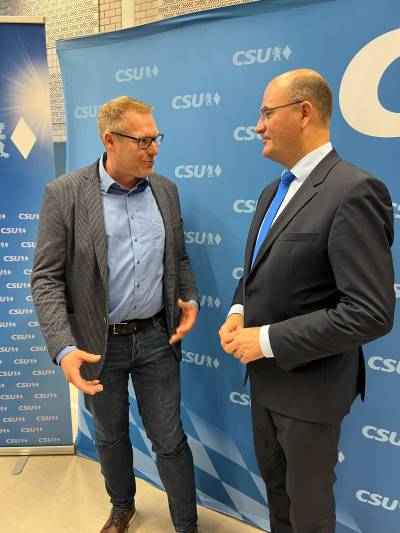 Stefan Krieg, Albert Fracker - Bayerischer Finanzminister